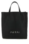 MARNI BLACK LEATHER SMALL MUSEO HANDBAG