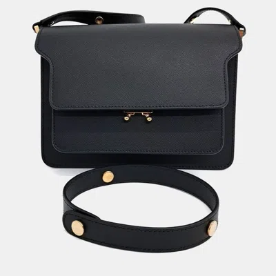 Pre-owned Marni Black Leather Trunk Bag