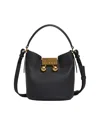 Marni Womens 00n99 Trunkeroo Bucket Leather Shoulder Bag In Black