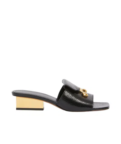 Marni Black Leather Trunkaroo Sandal