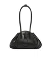 Marni Black Leather Tulipea Shoulder Bag In Black