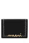Marni Black Leather Wallet In Black