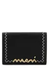 Marni Black Leather Wallet In Black