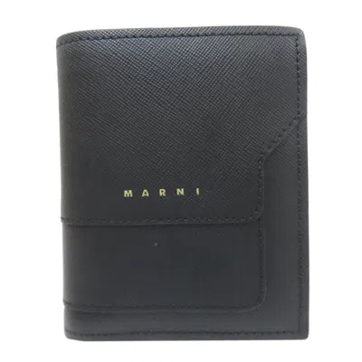 Pre-owned Marni Black Leather Wallet (bi-fold) ()