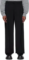 Marni Black Light Wool Trousers In 00n99 Black