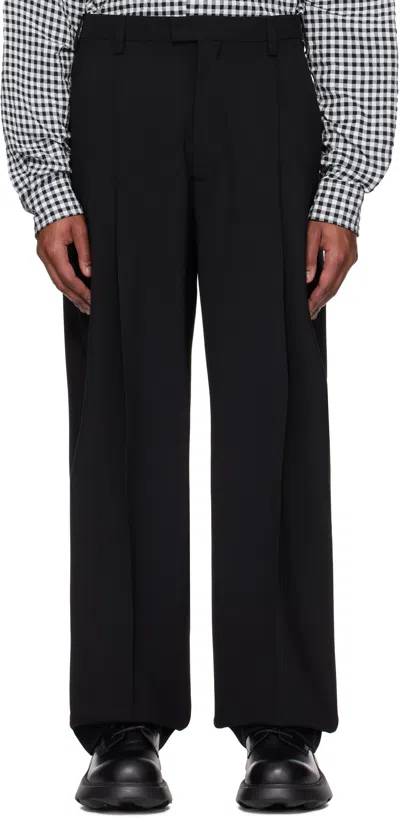 Marni Black Light Wool Trousers In 00n99 Black