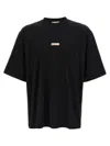 Marni Contemporary Black Cotton T-shirt With High Neckline In Black