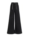 Marni Wide Leg Drawstring Jeans In Black