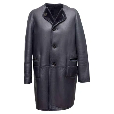 Pre-owned Marni Black  Reversible Shearling Coat Size It 40