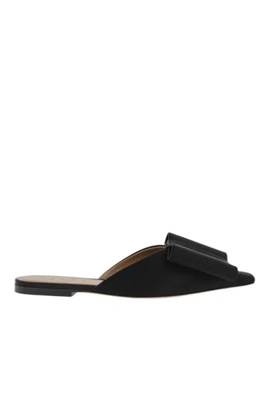 Marni Black Maxi Bow Mules