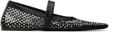 Marni Black Mesh Mary Jane Ballerina Flats