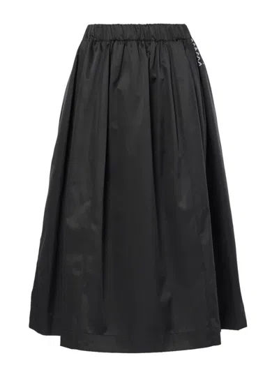 Marni Black Midi Skirt In Schwarz