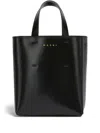 Marni Black Mini Museo Tote Bag In Black