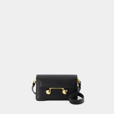 Marni Black Mini Shoulder Bag Det Golden
