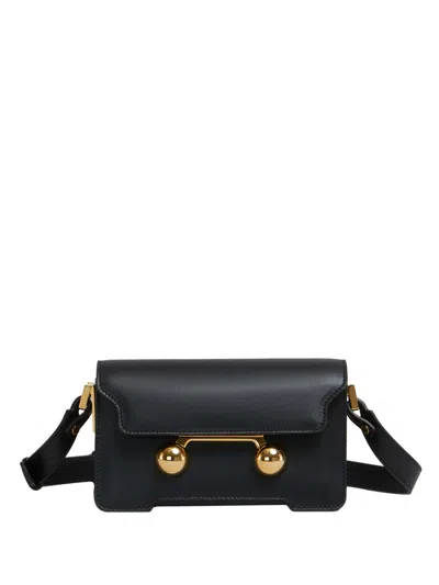 MARNI BLACK MINI TRUNKAROO CROSSBODY BAG