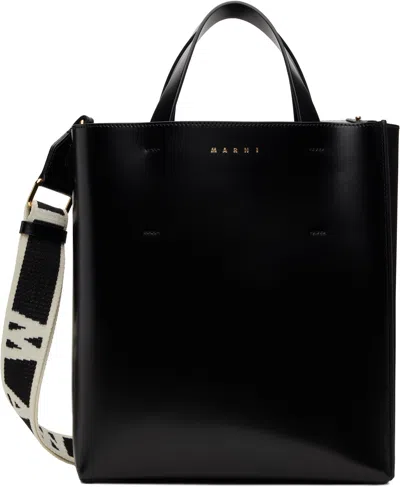 Marni Nano Museo Tote Bag In 00n99 Black