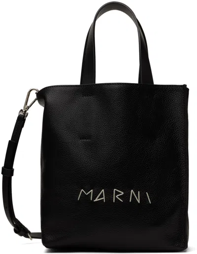 MARNI BLACK MUSEO SOFT MINI TOTE 