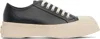 Marni Black Nappa Leather Pablo Lace-up Sneakers In Black