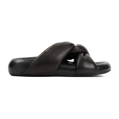 Marni Tie Sandal In Black