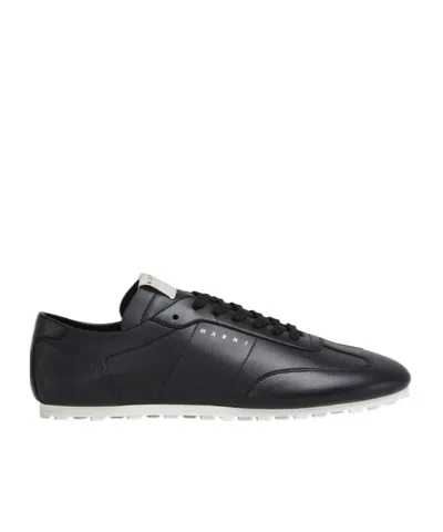 MARNI MARNI LOGO DETAILED LOW-TOP SNEAKERS