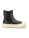 Marni Chelsea Boot Pablo In Black Leather In Black