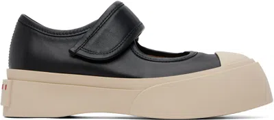 Marni Black Pablo Mary Jane Loafers