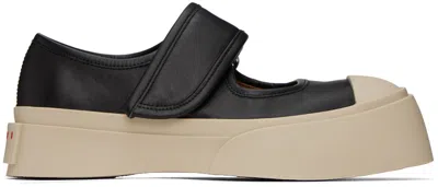 Marni Woman Ballet Flats Black Size 8 Soft Leather