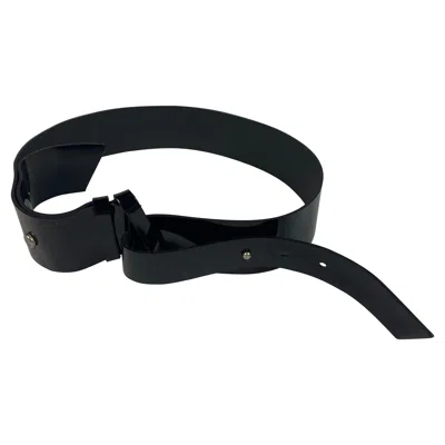 Pre-owned Marni Black Patent Leather Belt, Size 80