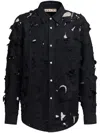 Marni Logo-embroidered Cut-out Shirt In Black