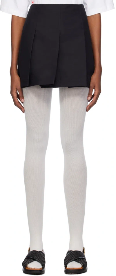Marni Black Pleated Miniskirt In 00n99 Black