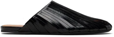 Marni Black Sabot Slip-on Loafers