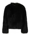 Marni Shearling Fluffy Jacket In Black