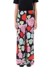 Marni Orion Print Palazzo Trousers In Black