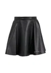 Marni Black Skirt For Girl With Logo In Black