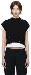 Marni Women's Sleeveless Boxy Sweater In 00n99 Black