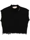 Marni Women's Sleeveless Boxy Sweater In Black