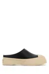 Marni Pablo Leather And Shearling Clog