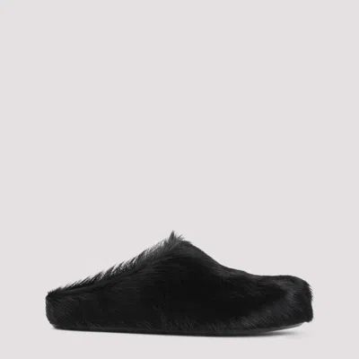 MARNI BLACK SLIP ON MULES