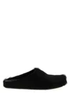 Marni Long-hair Calfskin Fussbett Sabot In Black