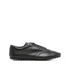 Marni Leather Lace-up Sneakers In Black