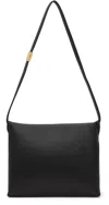 Marni Black Soft Calf Leather Pochette Bag In 00n99 Black
