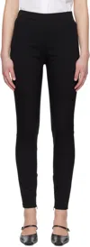 Marni Black Stretch Poplin  Symbol Trouser Leggings