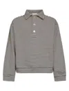 Marni Boxy Fit Polo Neck Sweatshirt In Black