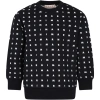 MARNI BLACK SWEATSHIRT FOR KIDS WITH LOGO