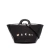 Marni Chic Mini Tropicalia Handbag For Women In Black
