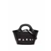 Marni Tropicalia Structured Shoulder Bag With Raffia Panels