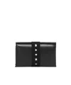 Marni Black Trifold Wallet With Logo Strap In Black