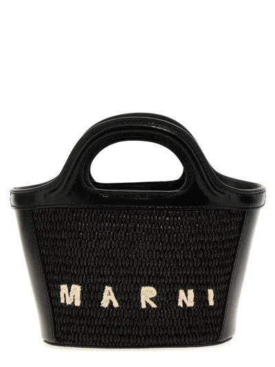 MARNI BLACK TROPICALIA MICRO HANDBAG