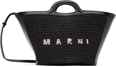 MARNI BLACK TROPICALIA SMALL TOTE