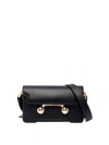 Marni Trunkaroo Mini Leather Shoulder Bag In Negro